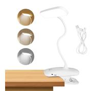 AiQInu Luz Lectura con Clip, Luz de Lectura con Flexo Pinza, Lampara Lectura Cama, Lampara Lectura Flexible de 360°, 18 Led Lampara Pinza, Lampara Lectura Cama, 3 Temperaturas de Color