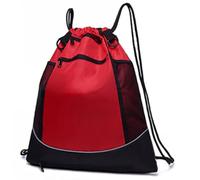 AiQInu Mochila Deporte Hombre con Cordón, Mochila Gimnasio con Red Extraíble para Fútbol, Bolsa Deporte para Baloncesto, Gimnasio, Fútbol
