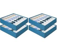 AiQInu Organizador Cajones, 2 Pcs 24 Celdas Organizador Plegable de Armario con Compartimento para Almacenar Ropa Interior, Calcetines, Corbatas, Bufandas (Paquete de 2)