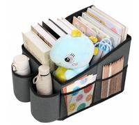 AiQInu Organizador de Asiento de Automóvil para Asiento Delantero o Trasero, Organizador Coche Asiento para Adultos y Niños con Portavasos, Compartimentos de Almacenamiento para Juguetes, Libros