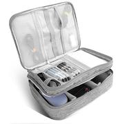 AiQInu Organizador de Cables Viaje, Resistente Al Agua Y A Los Golpes, Portátil Bolsas ElectróNicos Accesorios, Adecuado para Cables De Carga, BateríAs Externas, Cables, Baterías, Tarjetas