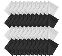 AiQInu Paño de Microfibra Ultra Suave para Gafas 20x20 cm, Limpia Gafas Sin Rayar, Gamuza Atrapapolvo para Pantallas y Lentes, Reutilizable 40PCS