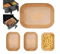 AiQInu Papel Air Fryer, 150 Piezas Papel Freidora de Aire para Ninja AF500EU, Apto para Uso Alimentario, sin Bpa, Adecuado Para Freidoras de Aire De 10.4L