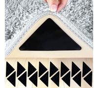 AiQInu Pinzas para Alfombras, 16 Piezas Adhesivas Antideslizante para Alfombras, Reutilizable und Lavable Tapete, Alfombra Pinzas para Alfombrilla de Suelo y Baldosas