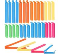 AiQInu Pinzas para Bolsas de Alimentos 30 Piezas, Pinzas Bolsas Alimentos 7/11 cm, Sellado Reutilizable para Almacenaje Cocina, Snacks, Frutos Secos, Pan, Congelador y Más