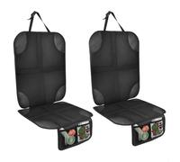 AiQInu Protector Asiento Coche, 2 Piezas Impermeable Antideslizante Compatible Protector de Asiento de Coche de Niño con 2 Bolsillos de Almacenaje para Asiento de Coche de Cuero y Tela