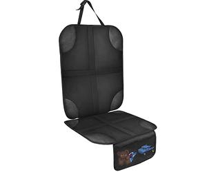 AiQInu Protector Asiento Coche, Impermeable Antideslizante Compatible Protector de Asiento de Coche de Niño con 2 Bolsillos de Almacenaje para Asiento de Coche de Cuero y Tela