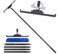 AiQInu Racleta para Ducha, Suelo y Cristal - con Mango Largo y Cabeza de Silicona Suave para una Limpieza Eficaz de Superficies Húmedas, Ancho 36cm