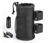 AiQInu Soporte Botella Bicicleta, Portabidon Bicicleta Sin Tornillos con Bolsillo de Malla, Porta Bidones para Bici MTB in Tessuto Oxford, Adecuado para Cochecitos, Sillas de Ruedas, Scooters