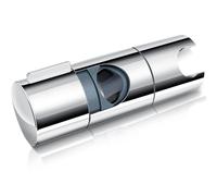 AiQInu Soporte Ducha Universal, Mango Soporte Alcachofa Ducha de Diámetro Ajustable 19.5-27 mm, Shower Head Holder Giratorio 90°, Soporte Ducha Barra Cromado ABS