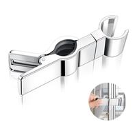 AiQInu Soporte Ducha Universal, Mango Soporte Alcachofa Ducha de Diámetro Ajustable 22-25 mm, Shower Head Holder Giratorio 45°, Soporte Ducha Barra para Baño