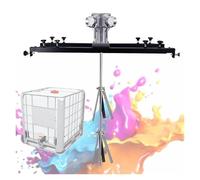 Air Agitator Electric Tank Mixer Machine 1/2HP Speed: 0~2500RPM Stirring Capacity: 1000L Adjustable Size for Paint Coating Materials Viscous Liquid Ink3cylinde