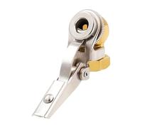 Air Chuck - Heavy Duty Leak-Proof Compressor Accessory | Closed Ball Tire Chuck With Clip | Alloy 3.3x4.3cm 1/4 FNPT For Motorcycle RV Truck Bike Scooter Auto Sedan Pickup SUV Trailers