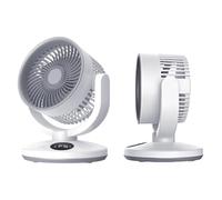 Air Circulation Fan - USB Type C Rechargeable Desk Fan with 5 Speed Setting