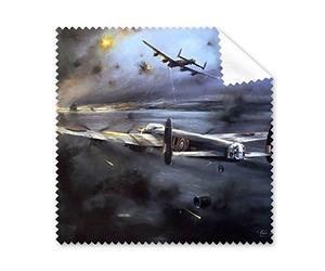 Air Combat The Second World War II Airaviones Air Force Smoky Tragic - Limpiador de pantalla para gafas de pintura al óleo militar, 5 unidades