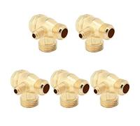 Air Compressor Check Valve 5Pcs Zinc Alloy 1Way High Pressure Durable Leakproof Backflow Prevention for Air Pump Systems and Industrial Applications