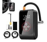 Air Compressor, Cordless Inflator, Electric Rechargeable Pump, Auto Shut-Off Function, LED Digital Display Screen for Car, Motorcycle, Bike, Vehicle, Ball, Camping Accessories Use