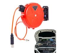 Air Compressor Hose Reel - 32.8ft Wall Mounted ABS PU Auto Rewind Storage Tool | Perfect for Automotive Repair Machine Maintenance, Garage Home Studio Organization Efficient Supply Use