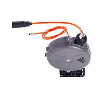 Air Compressor Hose Reel - 32.8ft Wall Mounted ABS PU Auto Rewind Storage Tool | Perfect for Automotive Repair Machine Maintenance, Garage Home Studio Organization Efficient Supply Use