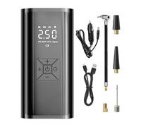 Air Compressor Portable, Cordless Tire Pump, Automotive Inflator, Digital LED Display, Car Bike Motorcycle, RV Air Supply, Emergncy Roadside Kit, Travel Camping Accessory, Quick Inflation Tool