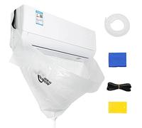 Air Condition Clean Tools Kit - AC Cleaning Service Bag with 10ft Water Pipe | Waterproof Dust Washing Clean Supply for Wall Mounted Air Conditioner 18000 BTU and Below