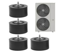 Air Conditioner Anti Vibration Pads - Floor Stand Rubber Pad, 4 Pieces Air Conditioner Isolator Pads, HVAC Outdoor Unit Supplies | For Home Office School Apartment Restaurant Coffee Shop Installers