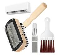 Air Conditioner Cleaner Kit - Non-Slip Handle AC Washer Tool, Condenser Fin Comb, Durable Material, Efficient Cleaning for Home Dorm Hotel Dormitory Apartment Rental Kitchen HVAC Maintenance