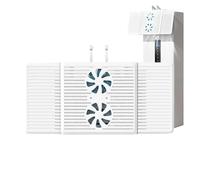 Air Conditioner Deflector, 45 x 27.5 cm Adjustable Anti Direct Blowing Vent Cover, Room AC Airflow Redirector Panel for Home Dorm Office Apartment Bedroom Living Room Comfort Climate Control Use