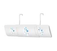 Air Conditioner Deflector, Adjustable AC Vent Diverter, Retractable Airflow Guide with 3 Miini Fans, Space-Saving Cooling Control, Easy Installation Hook Design for Home or Offices