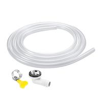 Air Conditioner Drain Hose, Mini Split Drain Pipe, Ac Hose Connector, Quick Fix Clamp, Leak Prevention Design, Indoor Portable Unit Use, 11x9x1 Inches White 1 Piece