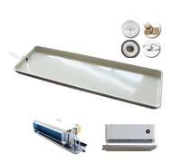 Air Conditioner Drain Pan, Metal Drip Tray, Drip Pan for Central Air Conditioning Fan Coil, Window Air Conditioner Outdoor Unit and Indoor Unit (Size : 133cm/52in)