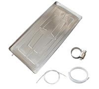 Air Conditioner Drip Pan, Drain Pan, AC Unit Condensation Water Collector Drip Tray with Installation Kit, Multipurpose Drain Pan, Stainless Steel Iron Material(1000 * 470 * 30mm/39 * 18 * 1in)