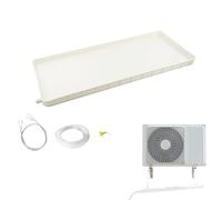 Air Conditioner Drip Pan,Thickened Air Conditioner Drip Pan, condensate Drain Pan, complimentary Accessories, Indoor and Outdoor 1-2P/3-5P Water Tray(81.5 * 33 * 2.5cm,5m Water Pipe)