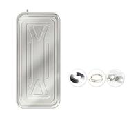 Air Conditioner Drip Tray Condensate Drain Pan, Tray Water with Drain Hole and Hose Water Collector, 304 Stainless Steel Drip Tray for Split Air Conditioners(84 * 38 * 3cm)