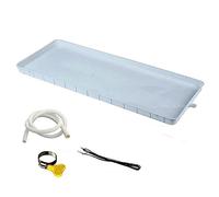 Air Conditioner Drip Tray Condensate Drain Pan, Under Air Conditioner Water Tray with Drain, for Indoor/Outdoor Split Air Conditioner (Color : 91.5x45cm/36x18in, Size : 2m Hose)