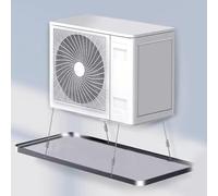 Air Conditioner Drip Tray, Stainless Steel Square Corner Drip Pan with Drain Kit No Leak Condensate Water Collector Drip Tray (Size : 94.5 * 43 * 3.5cm/37.2 * 16.9 * 1.3in)