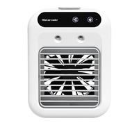 Air Conditioner Fan, Indoor Desktop USB Humidifier with 2-Speed Adjustable Quiet Cooling, Portable AC Fan for Car, Dorm, Construction Site, Garage, Nursery, Camping, Travel, and Desk Use