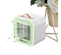 Air Conditioner Fan, Personal Cooling Unit, 6.1x5.12x6.3 Inches Rechargeable Mini Cooler, 3-Speed Quiet System, Ideal for Bedroom, Dorm, Home, Living Room, Apartment, Camping, Travel