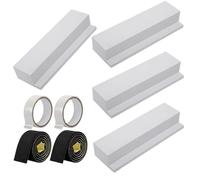 Air Conditioner Foam, Window AC Foam Block Sealing Strip, Insulated Full Surround Space Filler, Thermal Insulation Draft Stopper for Home Office Bedroom Sealing Protection, 9.9x3.3x1.8 Inches