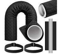 Air Conditioner Hose Cover, Ac Duct Vent Sleeve, Insulated Pipe Protector Wrap for Commercial Buildings Kitchen Home Basement Bedroom Apartment Use During Winter Summer Seasons
