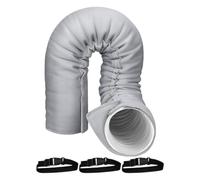 Air Conditioner Hose Insulation Wrap - Portable Thermal Insulated Sleeve With Adjustable Straps, Heat Protection Cover | For AC Pipes Indoor Outdoor Garage RV Room Wall Window House Apartment Uses
