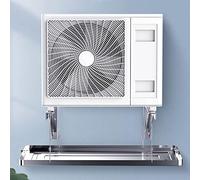 Air Conditioner Outdoor Unit Drip Pan, Metal Drip Tray, Large Drain Pan, Water Tray with Drain Pipe and Installation Kit (Color : Stainless Steel, Size : 100 * 47cm)