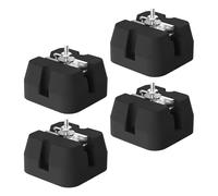 Air Conditioner Pad, Heavy-Duty Base Mount Bracket, 4-Piece Anti-Vibration Support Mats, Perfect for 9000-60000 Btu Split Systems and Outdoor Ac Unit Stability, 15x15x8.5cm Black