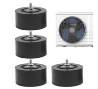 Air Conditioner Pads - 4 Piece Outdoor Unit Shock for Absorber Set | Rubber Isolation Blocks with Non Slip Base, Noise Reduction Anti Vibration, Support Feet for Home Office Apartment Installation