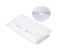 Air Conditioner Sealing Kit, Ventilation Barrier, Hot Air Stop Cover, Waterproof Durabled Fabric Adjustable Design for Home Offices Basement Kitchen Dryer Use, 118.11 Inches