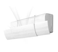 Air Conditioner Vent Deflector, Wall Mounted AC Air Guide, Adjustable Wind Direction Baffle, Ideal for Home, Living Room, Bedroom, Kitchen, Airflow Control, 43.31x7.48x1.57 inches