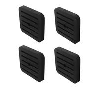 Air Conditioner Vibration Isolator - 4 Pieces Anti Noise Rubber Pad, Shock Reduction Dampening Base, Strong Stability Support Block, Equipment Protection Isolation Solution For Washing Machine
