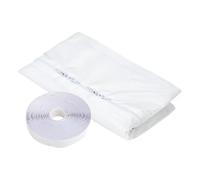 Air Conditioner Window Sealing Kit - Blocks Scorching Thermal Backflow Exhaust, Portable Zip Enclosure Connector, 300 cm Total Outer Perimeter Circumference Size Dimensions, Waterproof Weatherpr