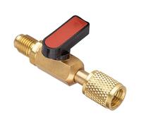 Air Conditioning Charging Valve - Brass Connect Fittings, Air Condition Valve with Leak Proof Design, Hvac Ac Service Tools, Home Kitchen Bedroom Living Room, Easy Installation & Durable Use