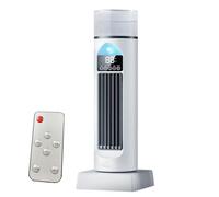 Air Conditioning Fan, Cool Air Tower Fan, Quiet Oscillating Bladeless Cooler with Remote & Water Tank, 6 Speeds Humidifier for Bedroom, Offices, Interior Use, 14,57 x 5,12 x 5,12 pulgadas